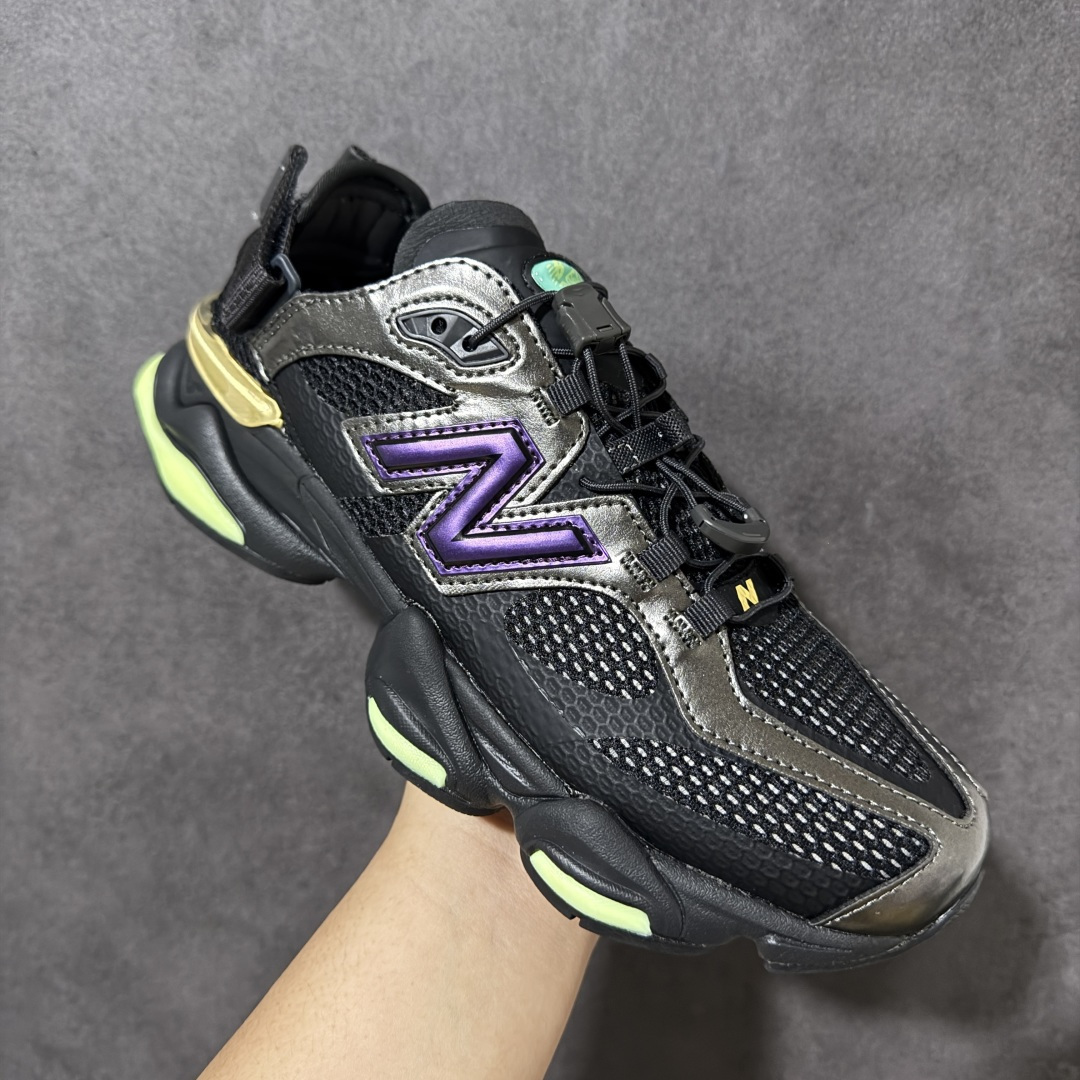 图片[3]-【公司级】全新春夏鞋款，全新NB新百伦New Balance U9060 系列复古百搭老爹风小象蹄机能风休闲运动凉鞋“网布黑电光紫绿茶”U9060915 采用纤维革组合网织布鞋面材质#中底嵌入ABZORB缓震科技材料及后跟嵌入TPU装饰条稳固❗️ 尺码：36 37 37.5 38 38.5 39.5 40 40.5 41.5 42 42.5 43 44 45-选品中心