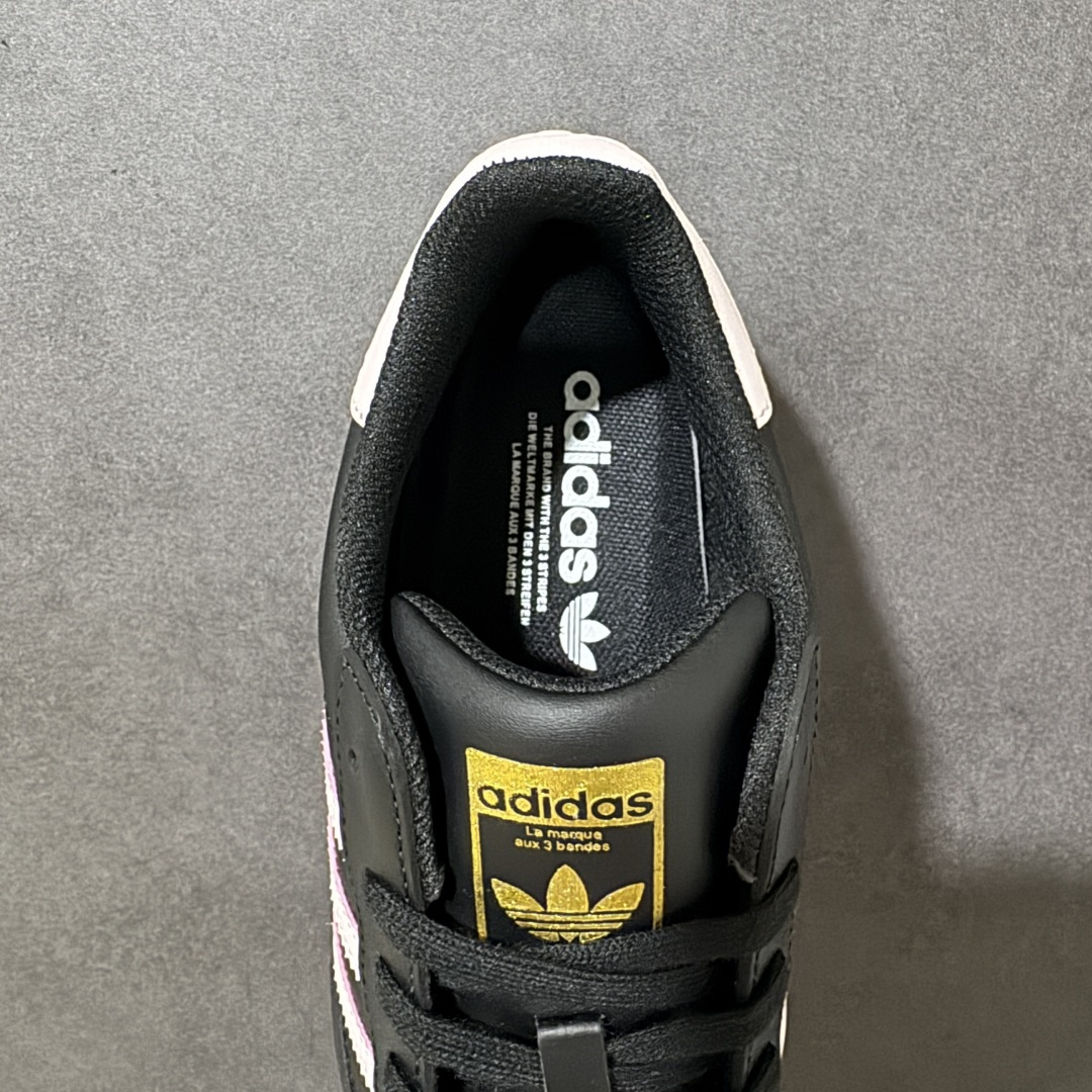 图片[6]-【H11顶级头层版】adidas originals Superstar 2 贝壳头 简约经典 舒适时尚 复古板鞋 男女同款 白黄 货号：EG4959 全新升级版 皮料改进至头层原厂皮 原盒 原底原料 开模打造 原厂织唛鞋标 高精密准度 原楦原纸板开发 匹配原版98%以上 后跟垫棉独家呈现 反口里弧度正确 原厂鞋垫 背胶 后跟电绣针数 与正品一致 原厂皮料 原厂车缝线 质感无敌 皮料切割干净 无任何毛边 清洁度细节完美 进口港宝加持 后跟自然饱满 还原公司包裹性 鞋面采用原装数据贴合技术 全方位贴合包裹脚型 鞋跟部鞋底牵引设计 提供强大的抓地性能 更适应不同实战场地路面 尺码：35.5 36 36.5 37.5 38 38.5 39 40 40.5 41 42 42.5 43 44 45-选品中心