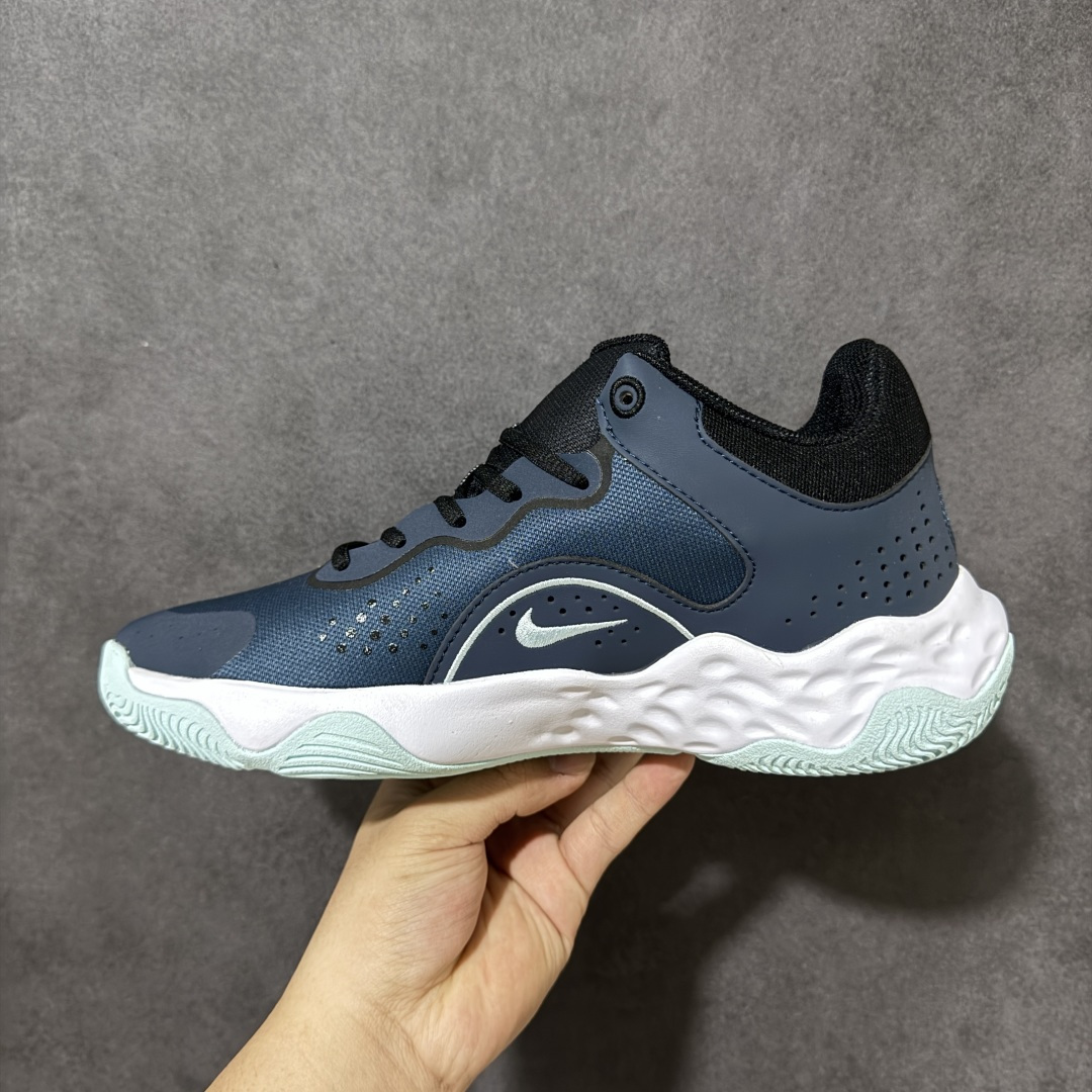 图片[2]-【公司级】Nike Fly By Mid 3 圆头系带织物 TPU 减震防滑耐磨抗冲击轻便回弹 低帮实战篮球鞋 鞋款整体以工程网布打造，搭配热熔膜动态飞线，鞋身两侧带有经典Swoosh LLogo，鞋舌处和后跟饰有Nike品牌标志，鞋身侧面和鞋舌上有透气孔，提供透气性；全掌Zoom Air气垫。室内抓地优秀，后掌缓震极限较高，Phylonn泡棉组合，人字纹，波浪纹橡胶外底。 货号：DD9311-400 尺码：40-46带半码-选品中心