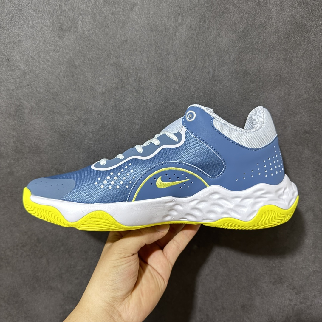 图片[2]-【公司级】Nike Fly By Mid 3 圆头系带织物 TPU 减震防滑耐磨抗冲击轻便回弹 低帮实战篮球鞋 鞋款整体以工程网布打造，搭配热熔膜动态飞线，鞋身两侧带有经典Swoosh LLogo，鞋舌处和后跟饰有Nike品牌标志，鞋身侧面和鞋舌上有透气孔，提供透气性；全掌Zoom Air气垫。室内抓地优秀，后掌缓震极限较高，Phylonn泡棉组合，人字纹，波浪纹橡胶外底。 货号：DD9311-401 尺码：40-46带半码-选品中心