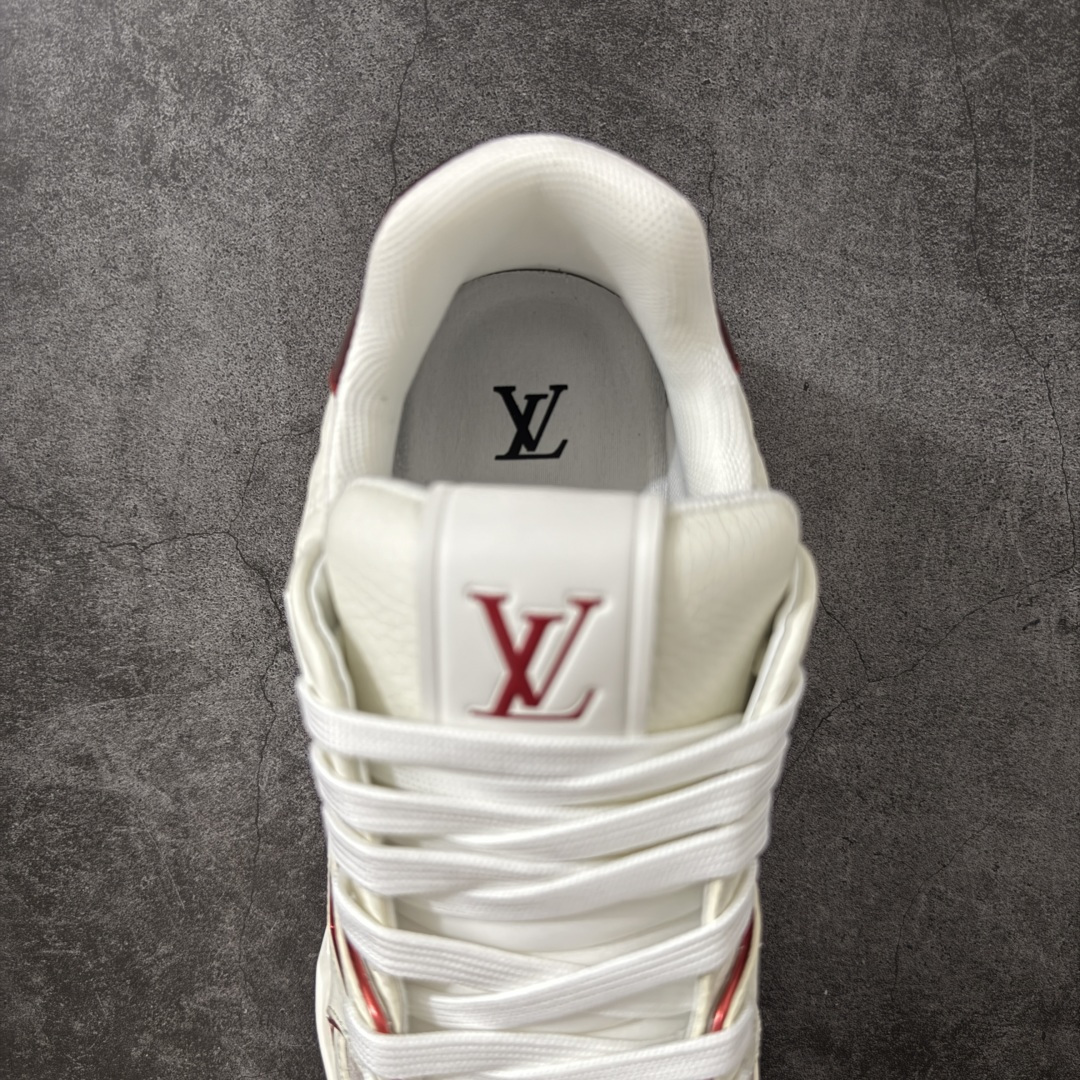 图片[8]-【广东纯原版】LV Louis Vuitton Trainer 低帮休闲板鞋 代购级别 ZP级全套包装 原版购入历时近两个月开发打造！ 经典多拼色超好看 原版完美楦型 调试了两个月 鞋面独家订制压纹粒面小牛皮 大底TPU、模具费2w+ 质感媲美原版 垫脚聚米微料加透气英伦网布 细节原版一致 ❗️请注意区分市面通货材料 版型 包装配件 尺码：39-46-选品中心