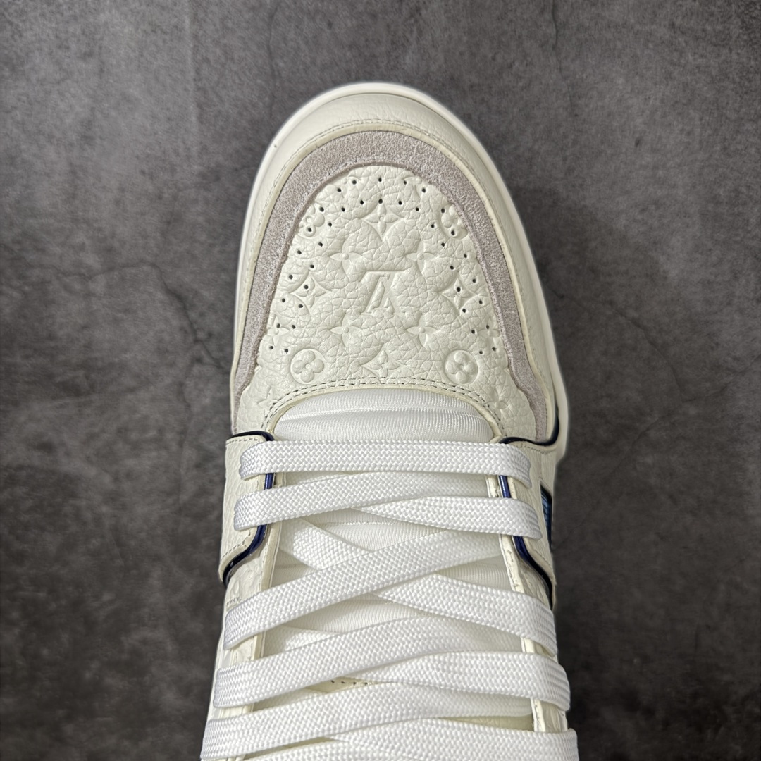 图片[5]-【广东纯原版】LV Louis Vuitton Trainer 低帮休闲板鞋 代购级别 ZP级全套包装 原版购入历时近两个月开发打造！ 经典多拼色超好看 原版完美楦型 调试了两个月 鞋面独家订制压纹粒面小牛皮 大底TPU、模具费2w+ 质感媲美原版 垫脚聚米微料加透气英伦网布 细节原版一致 ❗️请注意区分市面通货材料 版型 包装配件 尺码：39-46-选品中心