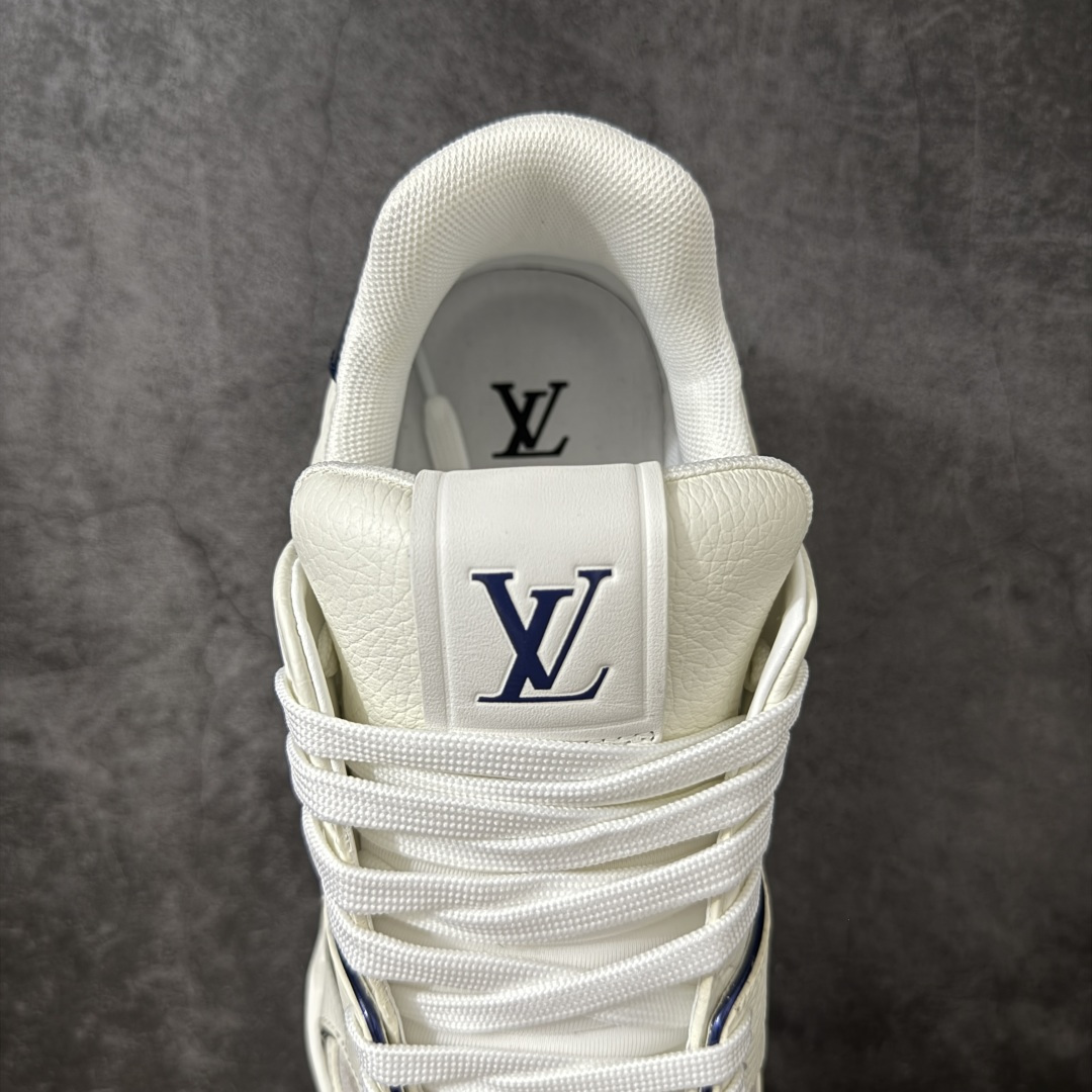图片[8]-【广东纯原版】LV Louis Vuitton Trainer 低帮休闲板鞋 代购级别 ZP级全套包装 原版购入历时近两个月开发打造！ 经典多拼色超好看 原版完美楦型 调试了两个月 鞋面独家订制压纹粒面小牛皮 大底TPU、模具费2w+ 质感媲美原版 垫脚聚米微料加透气英伦网布 细节原版一致 ❗️请注意区分市面通货材料 版型 包装配件 尺码：39-46-选品中心