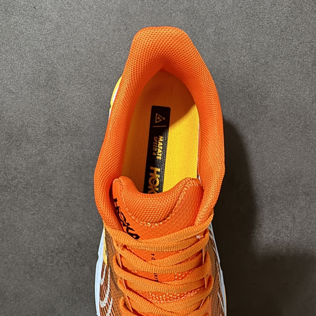 图片[6]-【公司级】Hoka Mafate Speed 4 马法特四代超轻厚底轻量山地跑步鞋 1129930 SBDCT  #轻量化材料Fresh Foam。超轻量中底全部用料过3C认证！ 滚动平衡科技减少33%能量消耗 ！第二代Mafate更是延续精髓设计，并调整了整体的鞋型，修身的鞋型，更加灵巧的感觉一下子来了。外底韧弹感十足的EVA泡绵，结合Vibram橡胶大底，性能稳定输出，无论是平时穿着还是在潮湿的梅雨季节跑步，都是非常优秀的搭配。  尺码：36 36.5 37 38 38.5 39 40 40.5 41 42 42.5 43 44 45-选品中心