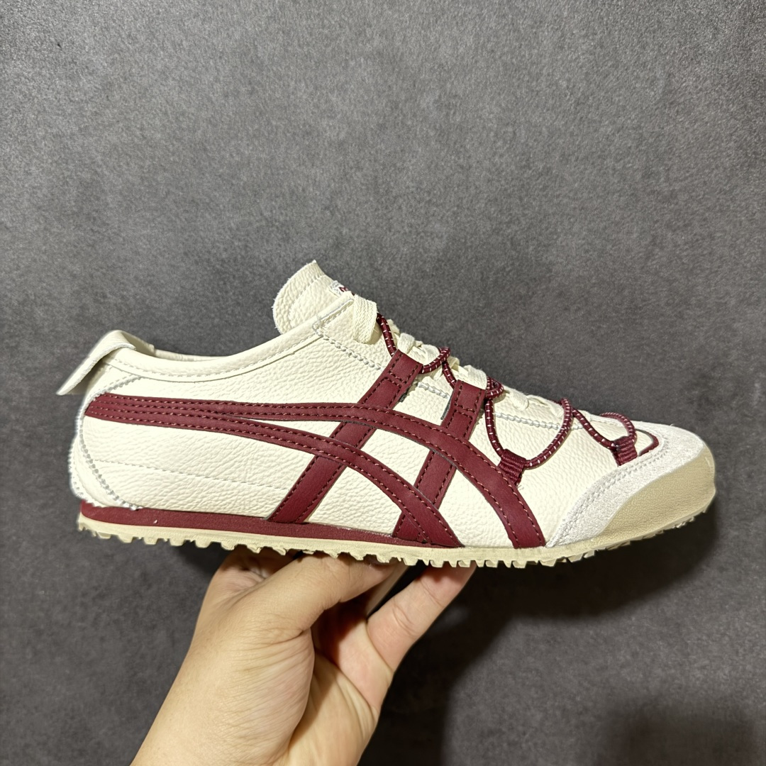 【公司级】渠道特供 Onitsuka Tiger鬼塚虎 MEXICO 66 VINY 绑带酒红 货号：1183C577-201 尺码：36 36.5 37.5 38 38.5 39 40 40.5 41 42 42.5 43 44 44.5 45-选品中心