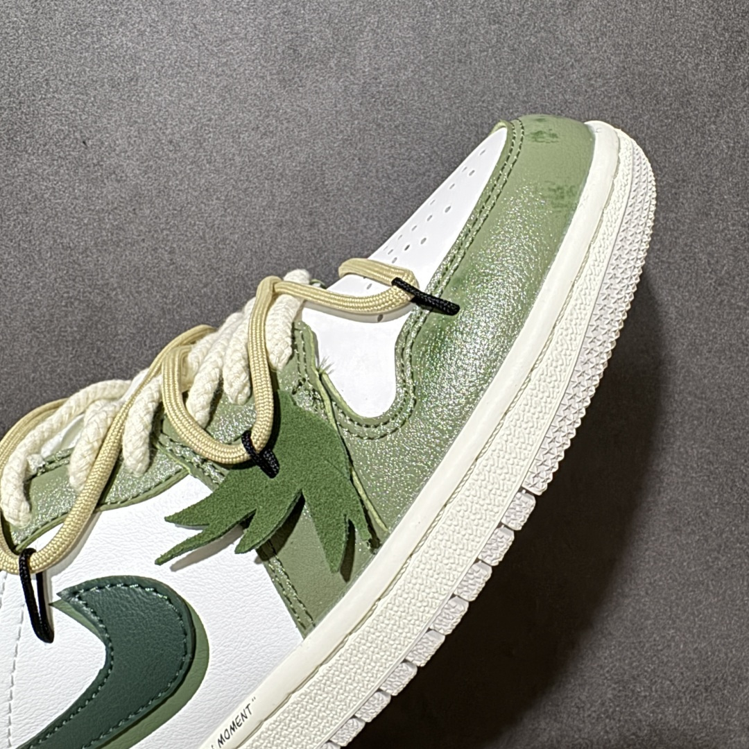 图片[8]-【定制版】Jordan Air Jordan 1 清竹林 国风礼盒 舒适百搭 潮流通勤 耐磨透气 低帮 复古篮球鞋 绿 货号：FQ7687-300(TeamA-青竹林) 尺码：36-46-选品中心