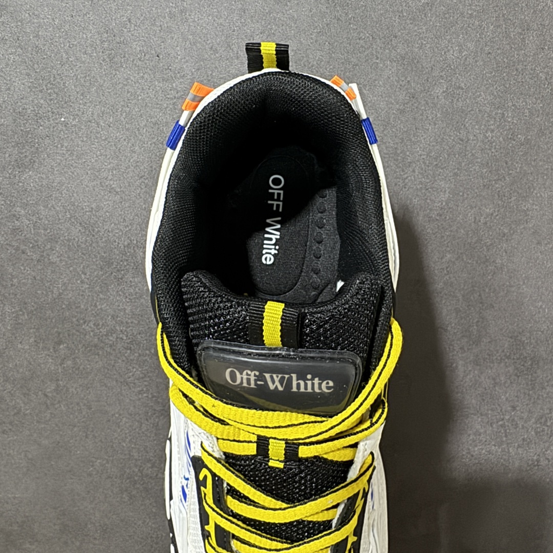 图片[6]-【公司级】Off-White OW Be Right Back 最新款跑鞋 复古休闲鞋 性价比正确版 原楦原纸板数据开发 #鞋面采用3d立体打印和多种材料拼接而成#防滑耐磨透气性轻便跑鞋 作为曾经爆火 并且定位奢潮领域的标志性品牌 Off-White 仍需要不断更新符合当下潮流时尚的复古运动鞋款，以期收获基本盘消费者的关注 此次更新的 Off-White 新款运动鞋将经典复古老爹鞋细节设计更加夸张化 并将标志性箭头设计置于显著位置 除此之外 整个系列的色彩搭配也可谓纷繁多样 总有一款适合你 尺码：40-45-选品中心