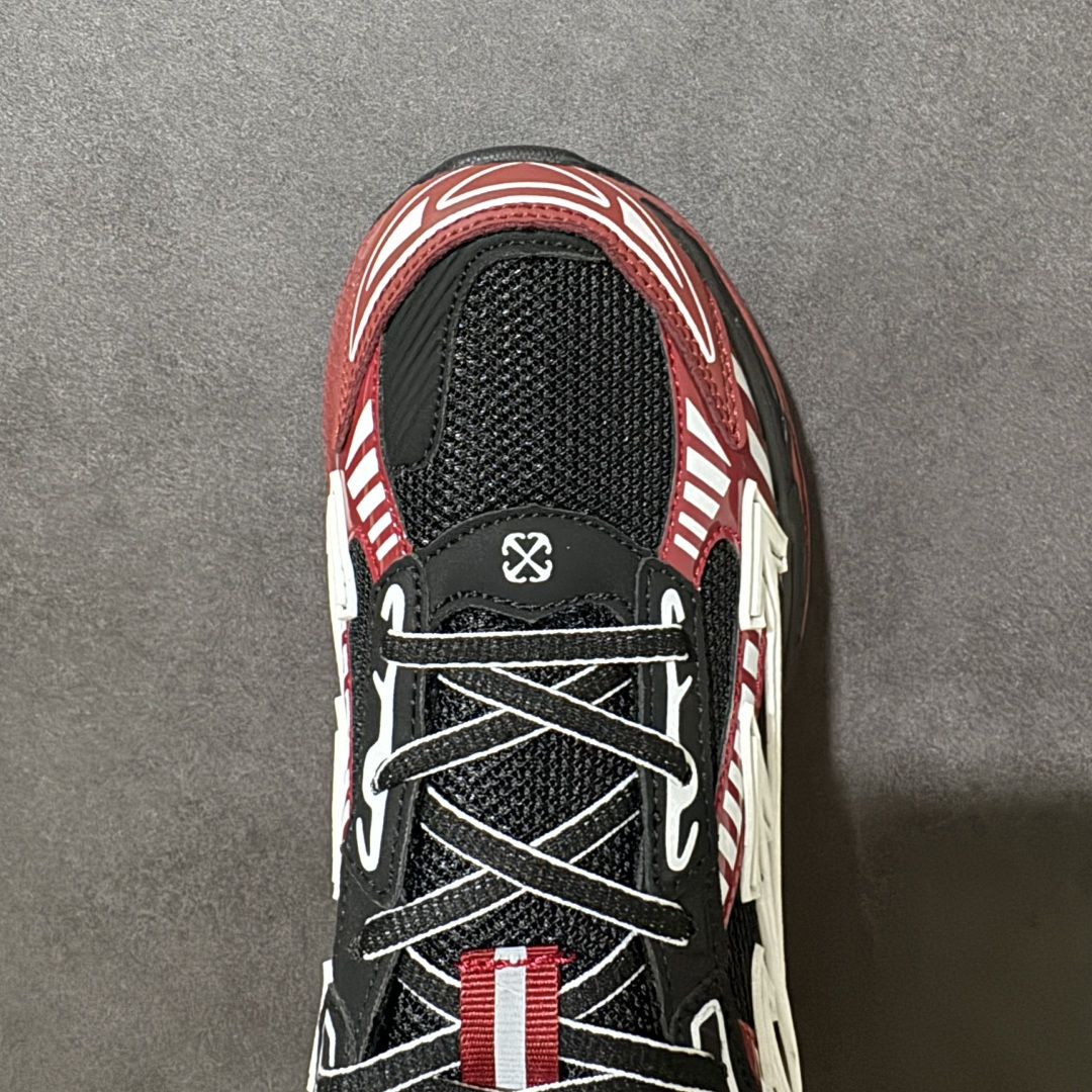 图片[5]-【公司级】Off-White OW Be Right Back 最新款跑鞋 复古休闲鞋 性价比正确版 原楦原纸板数据开发 #鞋面采用3d立体打印和多种材料拼接而成#防滑耐磨透气性轻便跑鞋 作为曾经爆火 并且定位奢潮领域的标志性品牌 Off-White 仍需要不断更新符合当下潮流时尚的复古运动鞋款，以期收获基本盘消费者的关注 此次更新的 Off-White 新款运动鞋将经典复古老爹鞋细节设计更加夸张化 并将标志性箭头设计置于显著位置 除此之外 整个系列的色彩搭配也可谓纷繁多样 总有一款适合你 尺码：40-45-选品中心