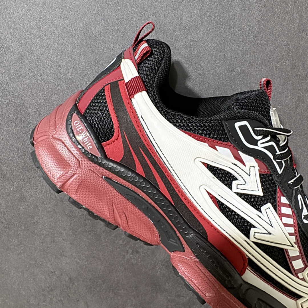 图片[7]-【公司级】Off-White OW Be Right Back 最新款跑鞋 复古休闲鞋 性价比正确版 原楦原纸板数据开发 #鞋面采用3d立体打印和多种材料拼接而成#防滑耐磨透气性轻便跑鞋 作为曾经爆火 并且定位奢潮领域的标志性品牌 Off-White 仍需要不断更新符合当下潮流时尚的复古运动鞋款，以期收获基本盘消费者的关注 此次更新的 Off-White 新款运动鞋将经典复古老爹鞋细节设计更加夸张化 并将标志性箭头设计置于显著位置 除此之外 整个系列的色彩搭配也可谓纷繁多样 总有一款适合你 尺码：40-45-选品中心