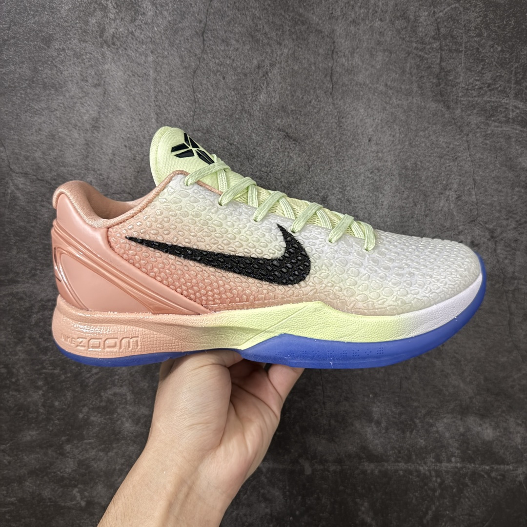 【MX纯原】NK Zoom Kobe 6 Protro 科比六代—PE 科比6布伦森 日出 PE2026-100 圈内顶级批次 完美复刻公司货 前掌超大Zoom Turbo气垫 后掌EVA缓震 真正的原汁原味 还原ZP脚感 全身鞋材卡料色独家定制 唯一正确喷漆工艺Swoosh 正确凹凸蛇鳞工艺 正确鞋面渐变效果 内全置真动飞态线 独立原厂模具 最大尺码达到48.5码 首批不拼图大几率过验 亲测已过 支持各种高强度实战 无需担心 上脚价 补货周期极长 脚宽建议买大半码 科比系列前掌偏窄 不影响二次销售 支持七天无理由退换 尺码：39 40 40.5 41 42 42.5 43 44 44.5 45 45.5 46 47.5 48 49.5-选品中心