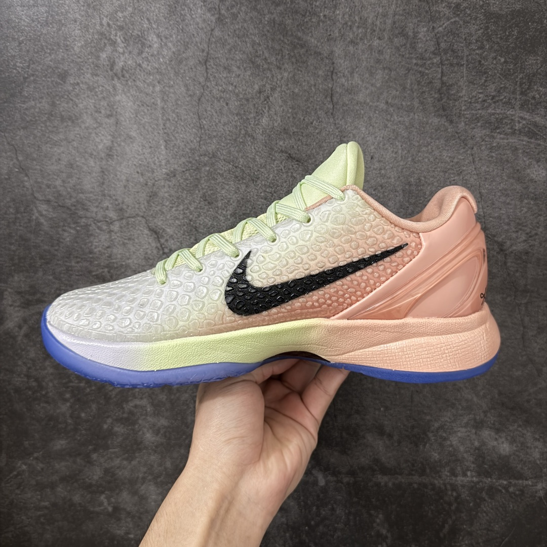 图片[2]-【MX纯原】NK Zoom Kobe 6 Protro 科比六代—PE 科比6布伦森 日出 PE2026-100 圈内顶级批次 完美复刻公司货 前掌超大Zoom Turbo气垫 后掌EVA缓震 真正的原汁原味 还原ZP脚感 全身鞋材卡料色独家定制 唯一正确喷漆工艺Swoosh 正确凹凸蛇鳞工艺 正确鞋面渐变效果 内全置真动飞态线 独立原厂模具 最大尺码达到48.5码 首批不拼图大几率过验 亲测已过 支持各种高强度实战 无需担心 上脚价 补货周期极长 脚宽建议买大半码 科比系列前掌偏窄 不影响二次销售 支持七天无理由退换 尺码：39 40 40.5 41 42 42.5 43 44 44.5 45 45.5 46 47.5 48 49.5-选品中心