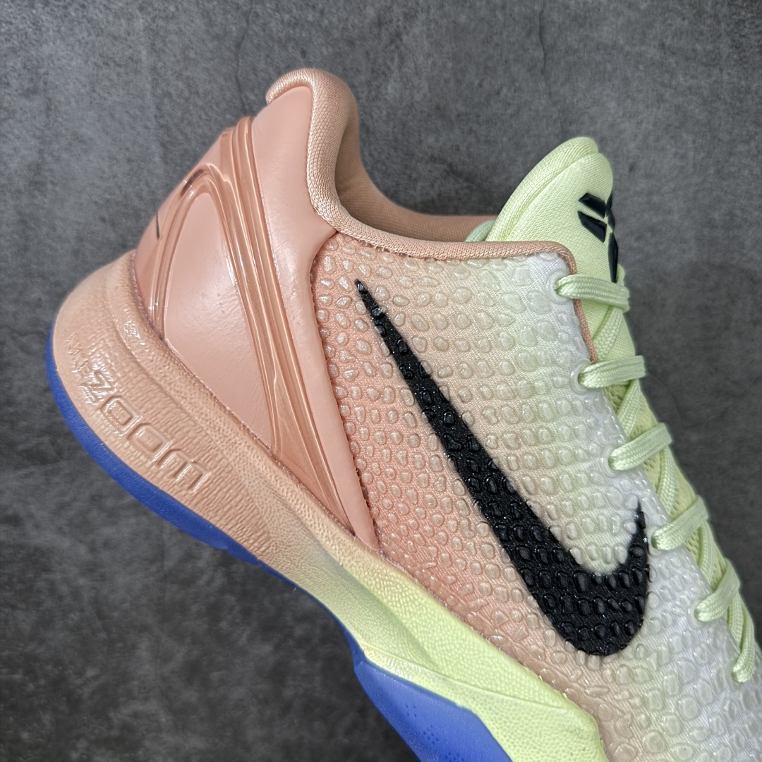 图片[7]-【MX纯原】NK Zoom Kobe 6 Protro 科比六代—PE 科比6布伦森 日出 PE2026-100 圈内顶级批次 完美复刻公司货 前掌超大Zoom Turbo气垫 后掌EVA缓震 真正的原汁原味 还原ZP脚感 全身鞋材卡料色独家定制 唯一正确喷漆工艺Swoosh 正确凹凸蛇鳞工艺 正确鞋面渐变效果 内全置真动飞态线 独立原厂模具 最大尺码达到48.5码 首批不拼图大几率过验 亲测已过 支持各种高强度实战 无需担心 上脚价 补货周期极长 脚宽建议买大半码 科比系列前掌偏窄 不影响二次销售 支持七天无理由退换 尺码：39 40 40.5 41 42 42.5 43 44 44.5 45 45.5 46 47.5 48 49.5-选品中心