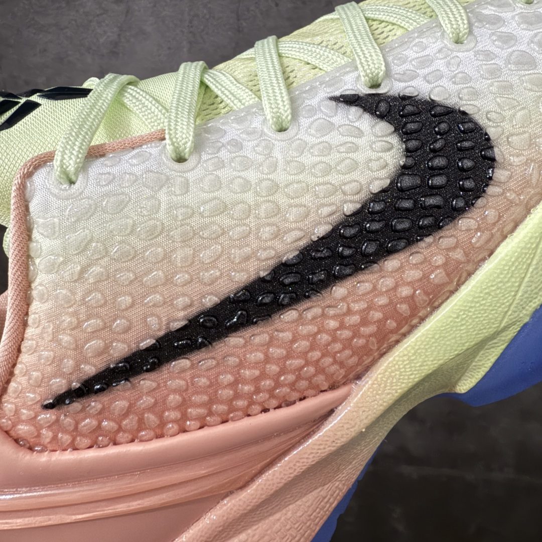 图片[3]-【MX纯原】NK Zoom Kobe 6 Protro 科比六代—PE 科比6布伦森 日出 PE2026-100 圈内顶级批次 完美复刻公司货 前掌超大Zoom Turbo气垫 后掌EVA缓震 真正的原汁原味 还原ZP脚感 全身鞋材卡料色独家定制 唯一正确喷漆工艺Swoosh 正确凹凸蛇鳞工艺 正确鞋面渐变效果 内全置真动飞态线 独立原厂模具 最大尺码达到48.5码 首批不拼图大几率过验 亲测已过 支持各种高强度实战 无需担心 上脚价 补货周期极长 脚宽建议买大半码 科比系列前掌偏窄 不影响二次销售 支持七天无理由退换 尺码：39 40 40.5 41 42 42.5 43 44 44.5 45 45.5 46 47.5 48 49.5-选品中心