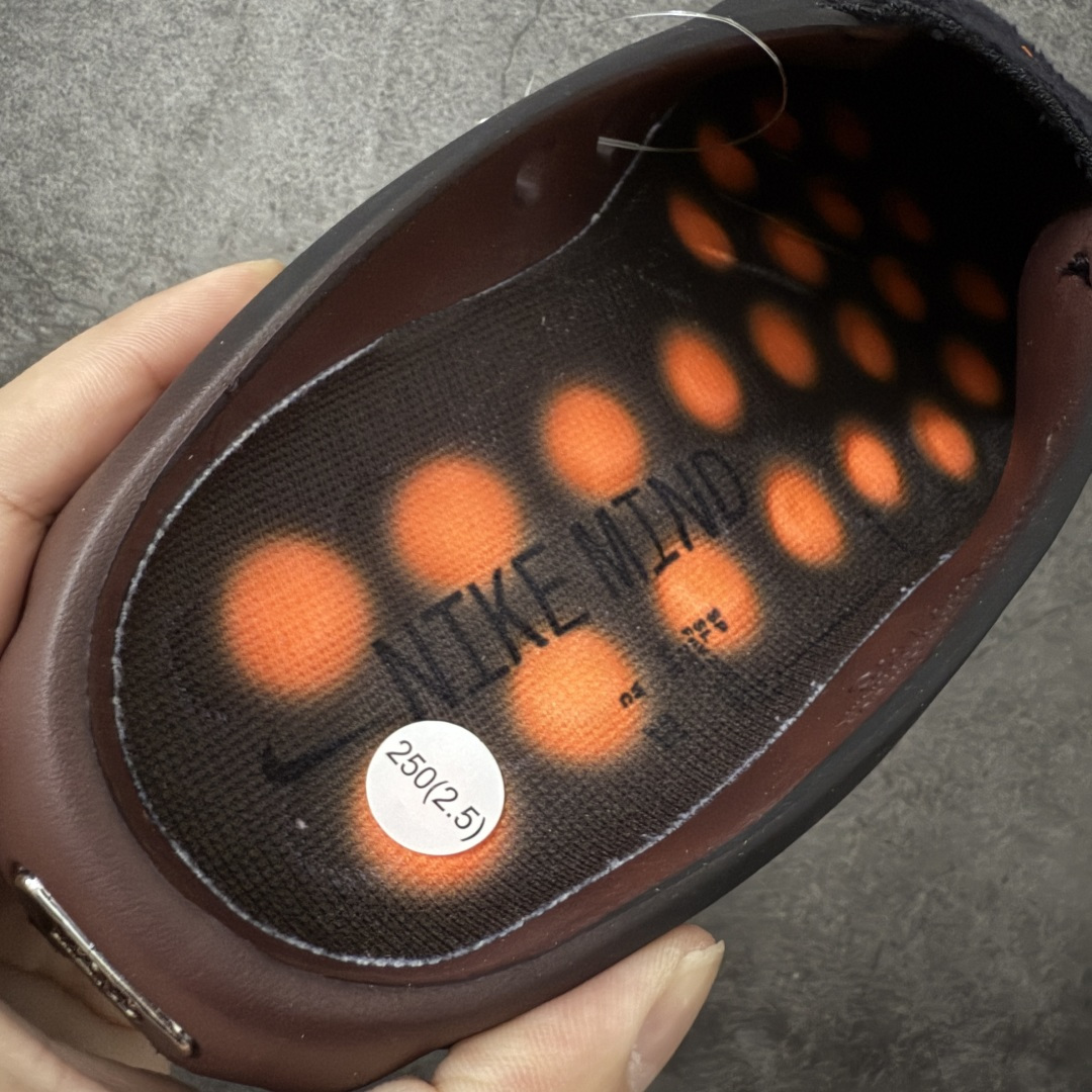 图片[6]-【XP纯原】Nike Mind 001 神经科学足底按摩包头拖鞋 棕铜色 IR2175-200 同源ZP原材 匠心打造 🔹原厂MD一体发泡大底：全套原模开版，渐变雾面哑光喷漆，柔软回弹和ZP完全一致。 🔹22颗独立PEBAX泡棉按摩底：黑科技活塞式按摩脚感，踩下去的Q弹感和ZP无差。 🔹正确组合大底：鞋头前后跟橡胶贴片，耐磨防滑，细节还原到每一处。 🔹高还原细节：TPU电镀银Swoosh、针织透气鞋舌、高弹原鞋垫，清洁度拉满。 货号： IR2175-400 尺码：36 36.5 37.5 38 38.5 39 40 40.5 41 42 42.5 43 44 44.5 45 46 47.5 48.5 49.5 50.5 ⚠️尺码提示：偏小一码，建议拍大一码，脚感更舒适。-选品中心