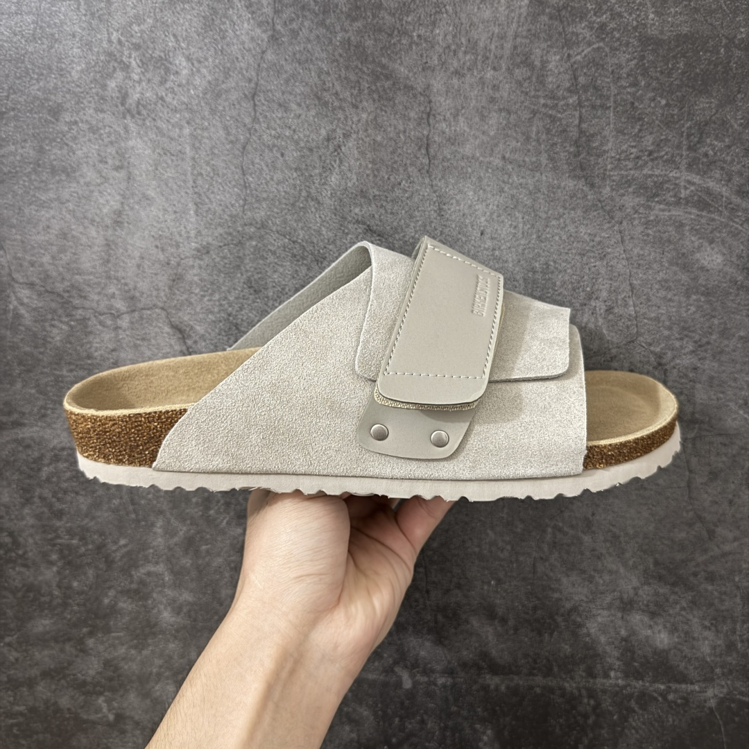 【莞顶G版】Birkenstock\\t 勃肯/博肯软木软底 一体休闲鞋 半拖 灰色 品质升级版 市场最好品质 十年ZP代工厂老师傅工艺 纯手工打造原汁原味博肯 市场最强版 没有之一 尺码： 35-45-选品中心