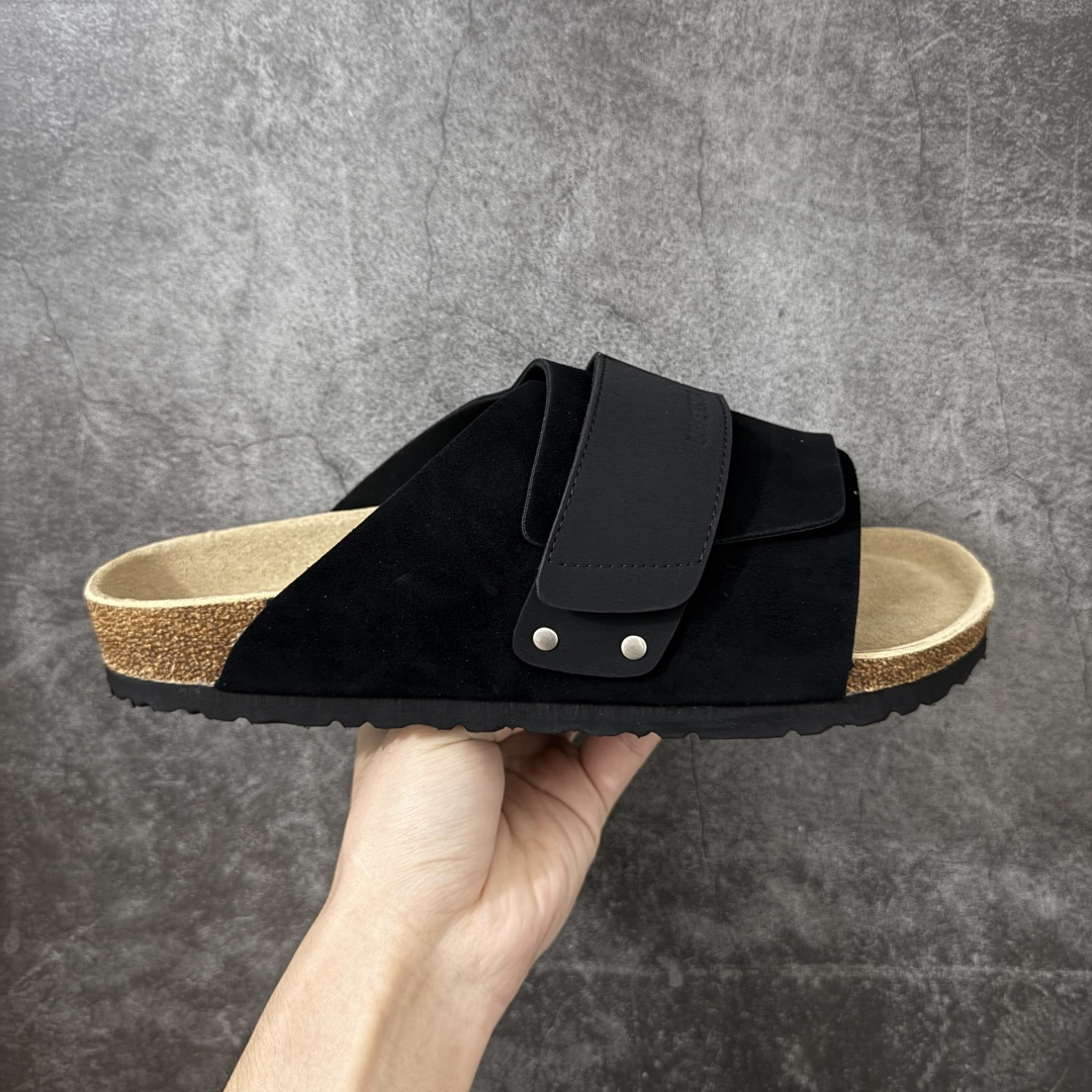 【莞顶G版】Birkenstock\\t 勃肯/博肯软木软底 一体休闲鞋 半拖 黑色 品质升级版 市场最好品质 十年ZP代工厂老师傅工艺 纯手工打造原汁原味博肯 市场最强版 没有之一 尺码： 35-45-选品中心