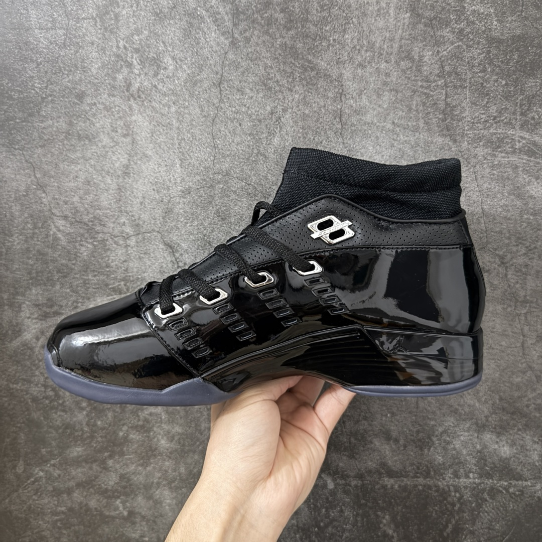 图片[2]-【莞产纯原】原厂渠道Air Jordan 17 Aj17纯黑漆皮全码出货！原厂独家私模打造！原材料加持！ 尺码：40.5—47.5 货号：IV7640-001-选品中心