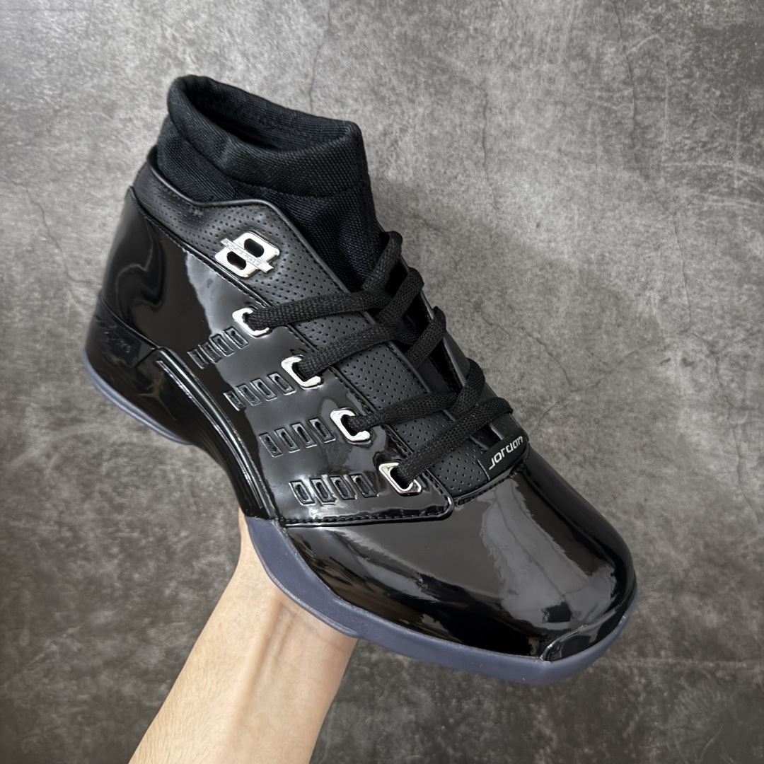 图片[3]-【莞产纯原】原厂渠道Air Jordan 17 Aj17纯黑漆皮全码出货！原厂独家私模打造！原材料加持！ 尺码：40.5—47.5 货号：IV7640-001-选品中心