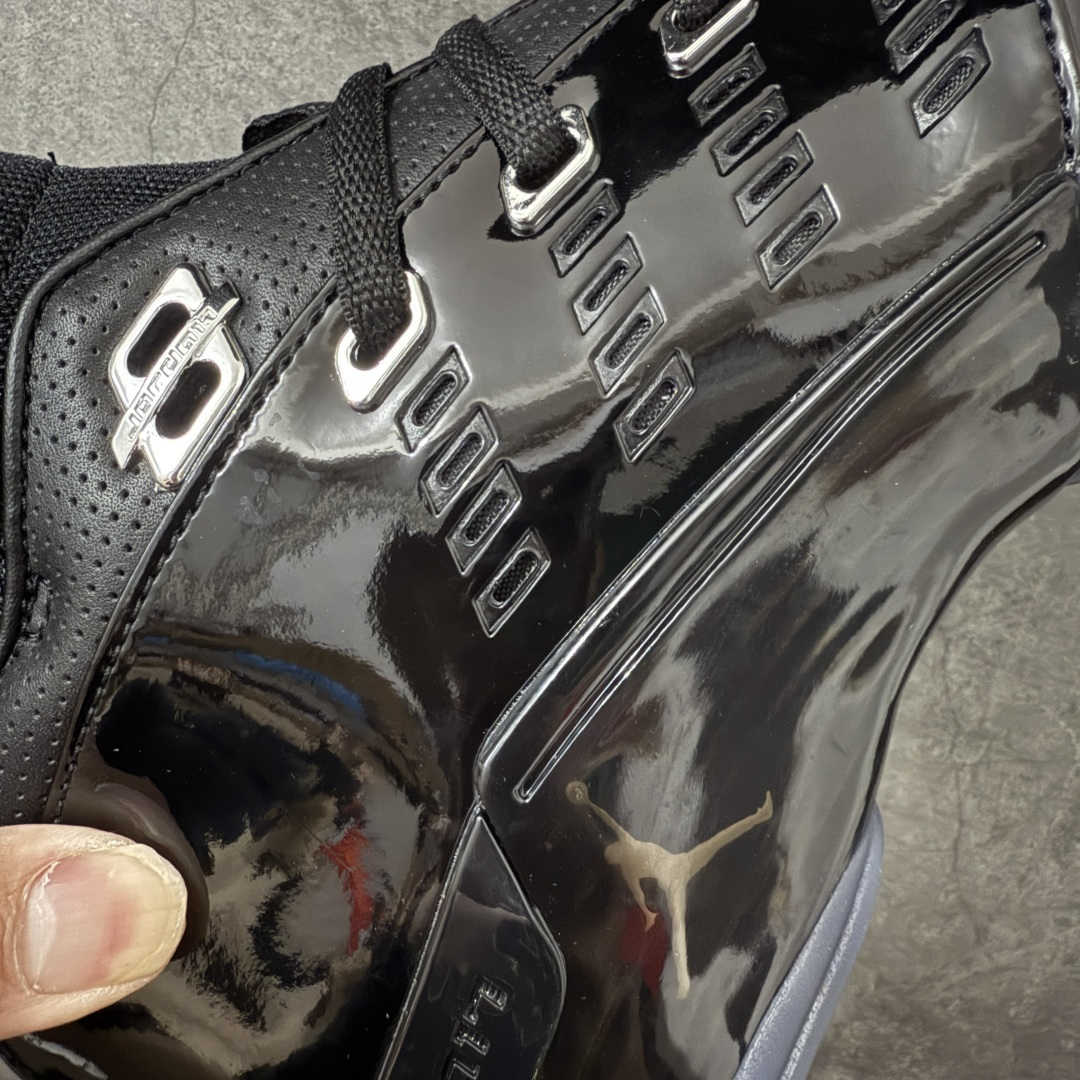 图片[3]-【莞产纯原】原厂渠道Air Jordan 17 Aj17纯黑漆皮全码出货！原厂独家私模打造！原材料加持！ 尺码：40.5—47.5 货号：IV7640-001-选品中心