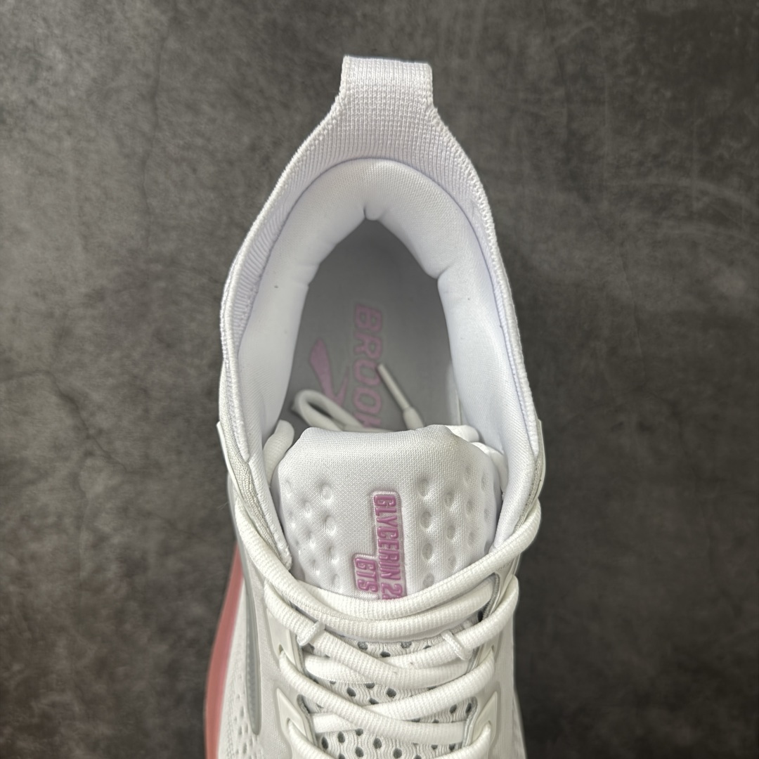 图片[8]-【BT纯原】Brooks Glycerin 23 布鲁克斯甘油 男女同款 正宗发泡超临界跑鞋 鞋面透气网眼 穿着舒适四季能穿 鞋面采用原厂甲卡梭织布此工艺只有DG那边才能做好 中底采用 DNA Tuned 超临界发泡 前掌DNA FLASH V2 抓地防滑耐磨 轻量竞速 日常跑步/马拉松/通勤最适合不过 超临界：核心特点 材质与脚感：采用EVA与TPU混合的超临界发泡材料，脚感软弹，回弹比Ortholite更快，重量更轻（单只约150克），能有效提升能量回馈，目前算最核心的中底！ ​采用原厂1：1 原盒原标 原厂欧索奈鞋垫 一切细节 做工以及脚感均做到完美还原 欢迎品鉴💪 尺码：35.5 36 36.5 37.5 38 38.5 39 40 40.5 41 42 42.5 43 44 44.5 45 46 46.5 47.5-选品中心