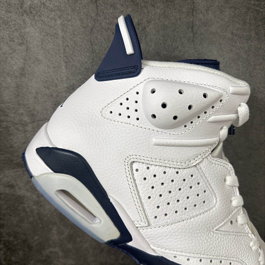 图片[7]-【原厂版本】Air Jordan AJ6 Retro 白蓝 海军蓝 CT8529-141 耗时半年巨作 全套原纸板楦头开发 确保原汁原味 完美呈现六代版型 一比一鞋头弧度高度鞋身弧度 数据细节工艺流程均保持一致 定制优质皮料 完美鞋型匹配公司货 正确TPU鞋舌锁扣 最新原厂底模 大底卡色咬花完美 鞋柜必备鞋款 终端现货供应 尺码：40 40.5 41 42 42.5 43 44 44.5 45 46 47.5-选品中心