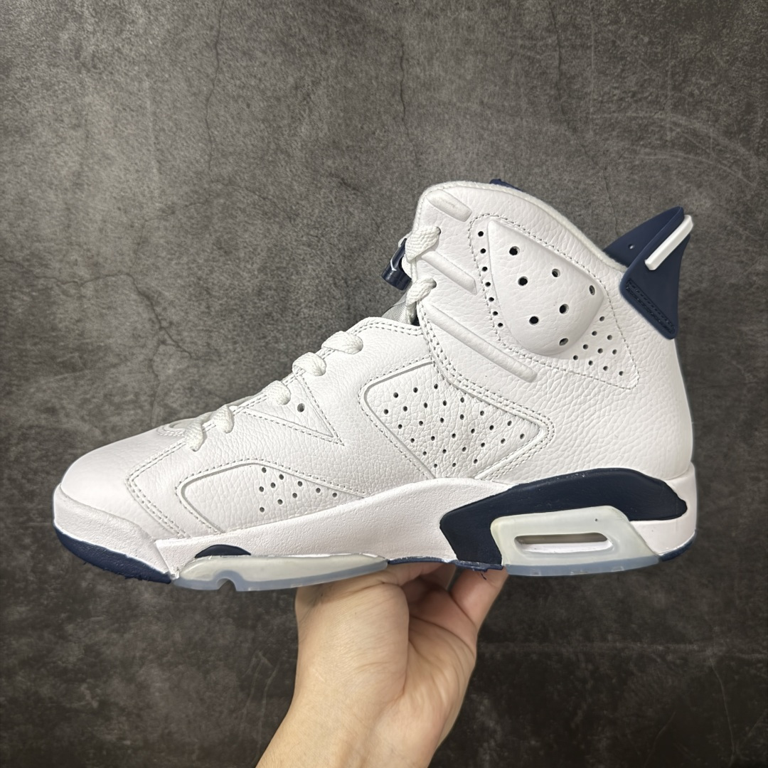 图片[2]-【原厂版本】Air Jordan AJ6 Retro 白蓝 海军蓝 CT8529-141 耗时半年巨作 全套原纸板楦头开发 确保原汁原味 完美呈现六代版型 一比一鞋头弧度高度鞋身弧度 数据细节工艺流程均保持一致 定制优质皮料 完美鞋型匹配公司货 正确TPU鞋舌锁扣 最新原厂底模 大底卡色咬花完美 鞋柜必备鞋款 终端现货供应 尺码：40 40.5 41 42 42.5 43 44 44.5 45 46 47.5-选品中心