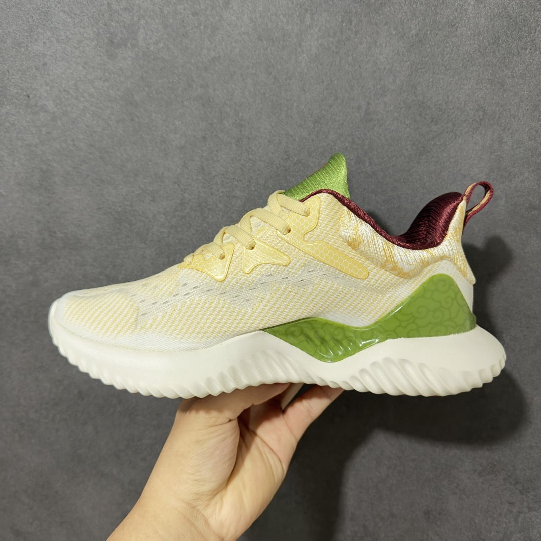 图片[2]-【公司级】adidas AlphaBounce Beyond 舒适 低帮 休闲跑步鞋 男女同款 CG4369 Bounce中底，回弹buff拉满，Bounce中底带来持续能量反馈，落地软弹不卸力，每一步都像踩在云朵上，跑跳、久走都不累脚。 一体织透气网布，兼顾包裹性与透气性，告别闷汗黏脚，脚感轻盈到几乎“无负担”。 波浪纹橡胶大底，抓地力拉满，耐磨防滑，无论是柏油路还是湿滑地面，都能稳步前行。 尺码：36 36.5 37 38 38.5 39 40 40.5 41 42 42.5 43 44 44.5 45-选品中心
