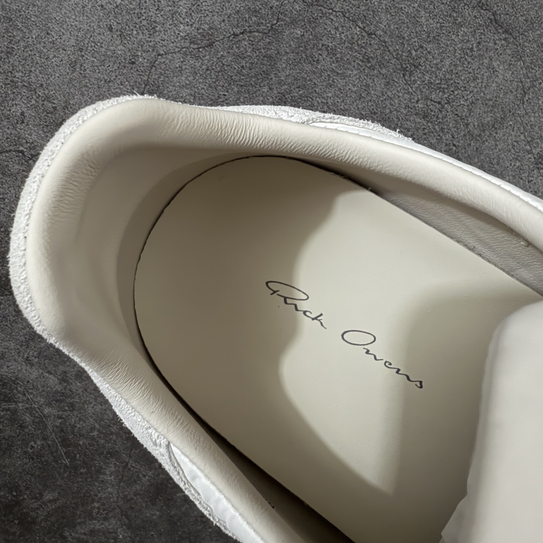 图片[8]-【莞产G版】瑞克·欧文斯Rick Owens Concordians Minimal Sneaker RO 康科迪亚低帮系列高街经典薄底风休闲运动鞋 男女鞋广东原产,配置硬实飞机翻盖礼盒(附赠棉布托购物袋一个!!)#升级原楦原纸版开发版型#采用软质纤维革组合细腻头层小牛皮革鞋面材质#全新数据开发奶香型TPU锯齿纹耐磨橡胶鞋底❗ 尺码：36-46-选品中心