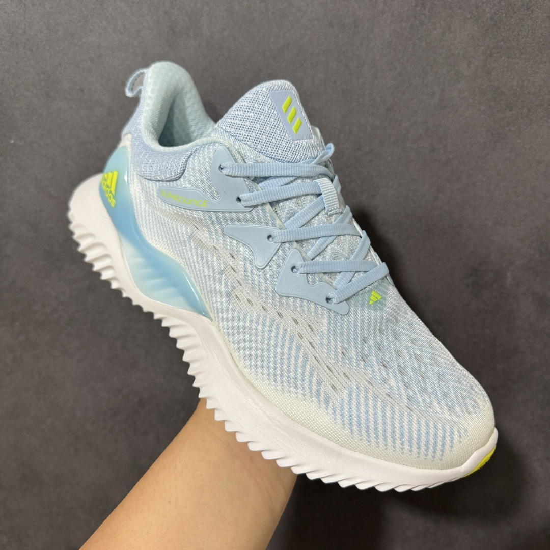 图片[3]-【公司级】adidas AlphaBounce Beyond 舒适 低帮 休闲跑步鞋 男女同款 CG4366 Bounce中底，回弹buff拉满，Bounce中底带来持续能量反馈，落地软弹不卸力，每一步都像踩在云朵上，跑跳、久走都不累脚。 一体织透气网布，兼顾包裹性与透气性，告别闷汗黏脚，脚感轻盈到几乎“无负担”。 波浪纹橡胶大底，抓地力拉满，耐磨防滑，无论是柏油路还是湿滑地面，都能稳步前行。 尺码：36 36.5 37 38 38.5 39 40 40.5 41 42 42.5 43 44 44.5 45-选品中心