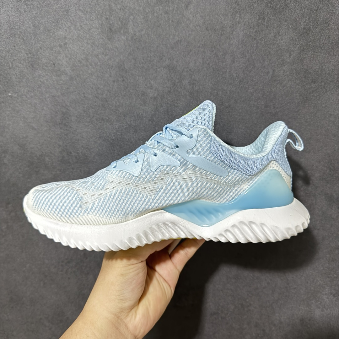图片[2]-【公司级】adidas AlphaBounce Beyond 舒适 低帮 休闲跑步鞋 男女同款 CG4366 Bounce中底，回弹buff拉满，Bounce中底带来持续能量反馈，落地软弹不卸力，每一步都像踩在云朵上，跑跳、久走都不累脚。 一体织透气网布，兼顾包裹性与透气性，告别闷汗黏脚，脚感轻盈到几乎“无负担”。 波浪纹橡胶大底，抓地力拉满，耐磨防滑，无论是柏油路还是湿滑地面，都能稳步前行。 尺码：36 36.5 37 38 38.5 39 40 40.5 41 42 42.5 43 44 44.5 45-选品中心