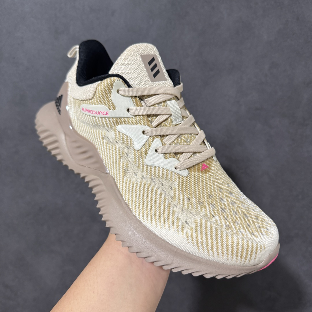 图片[3]-【公司级】adidas AlphaBounce Beyond 舒适 低帮 休闲跑步鞋 男女同款 CG4367 Bounce中底，回弹buff拉满，Bounce中底带来持续能量反馈，落地软弹不卸力，每一步都像踩在云朵上，跑跳、久走都不累脚。 一体织透气网布，兼顾包裹性与透气性，告别闷汗黏脚，脚感轻盈到几乎“无负担”。 波浪纹橡胶大底，抓地力拉满，耐磨防滑，无论是柏油路还是湿滑地面，都能稳步前行。 尺码：36 36.5 37 38 38.5 39 40 40.5 41 42 42.5 43 44 44.5 45-选品中心