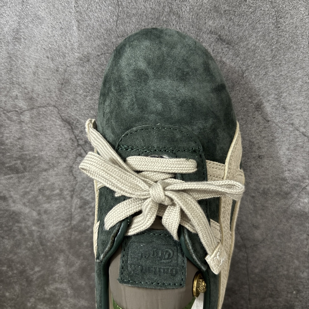 图片[5]-【公司级】VERSACE × Onitsuka Tiger 范思哲 联名款 Tai-Chi Sakura 牛皮革 麂皮 圆头系带 低帮 生活休闲鞋 绿色 尺码：36-45-选品中心
