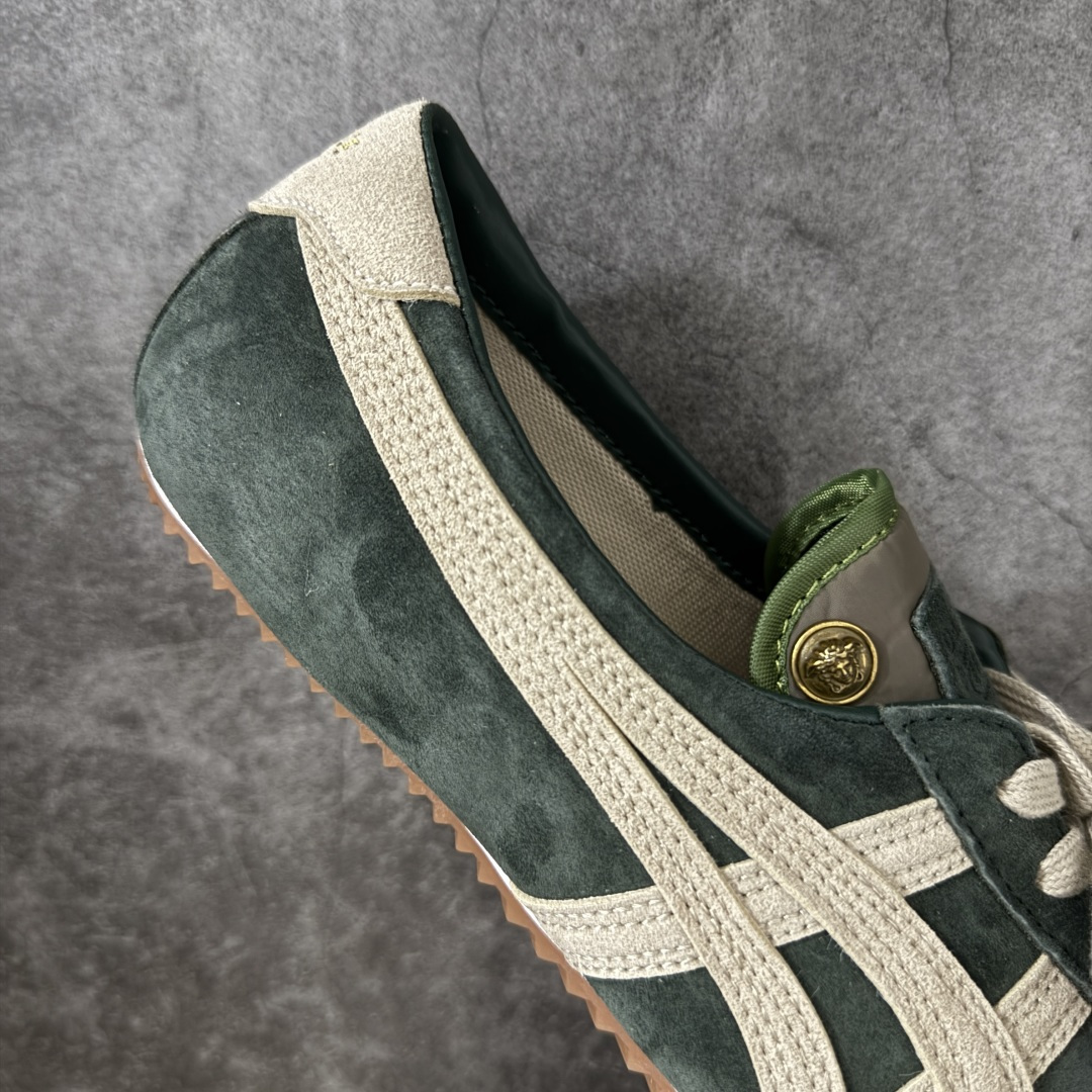 图片[7]-【公司级】VERSACE × Onitsuka Tiger 范思哲 联名款 Tai-Chi Sakura 牛皮革 麂皮 圆头系带 低帮 生活休闲鞋 绿色 尺码：36-45-选品中心