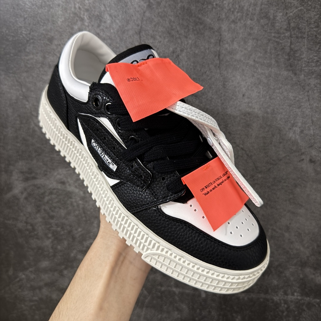 图片[3]-【纯原版】OFF-WHITE 3.0 Off Court 小牛皮 圆头系带 低帮休闲休闲鞋 标签的独特风格上脚就是焦点 外观很有设计感，个性独特，辨识度拉满 尺码：36 37 38 39 40 41 42 43 44 45 46 47-选品中心