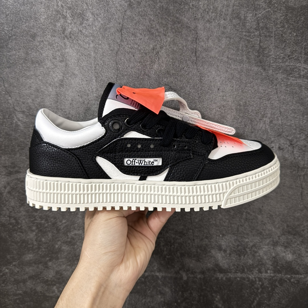 【纯原版】OFF-WHITE 3.0 Off Court 小牛皮 圆头系带 低帮休闲休闲鞋 标签的独特风格上脚就是焦点 外观很有设计感,个性独特,辨识度拉满 尺码:36 37 38 39 40 41 42 43 44 45 46 47-选品中心