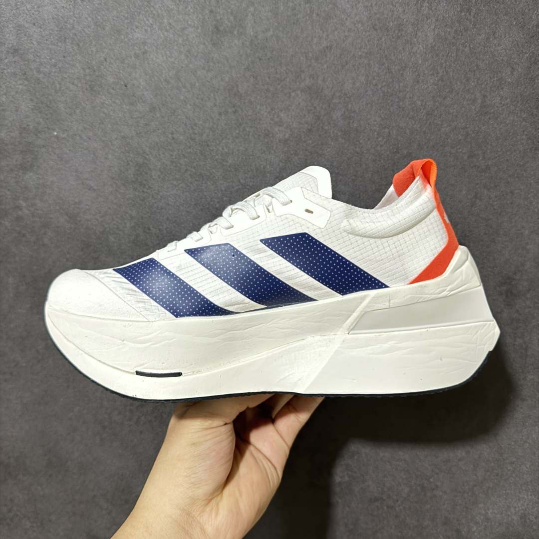 图片[2]-【公司级】Adidas Adizero Dropset Elite 阿迪达斯 舒适贴合 Hyrox 马拉松训练跑步鞋 整体采用前作的设计语言 并且对后者的细节进行升级 马拉松和长距离路跑的性能极限设计而生 货号：LA6215 尺码：40 41 42 43 44 45-选品中心