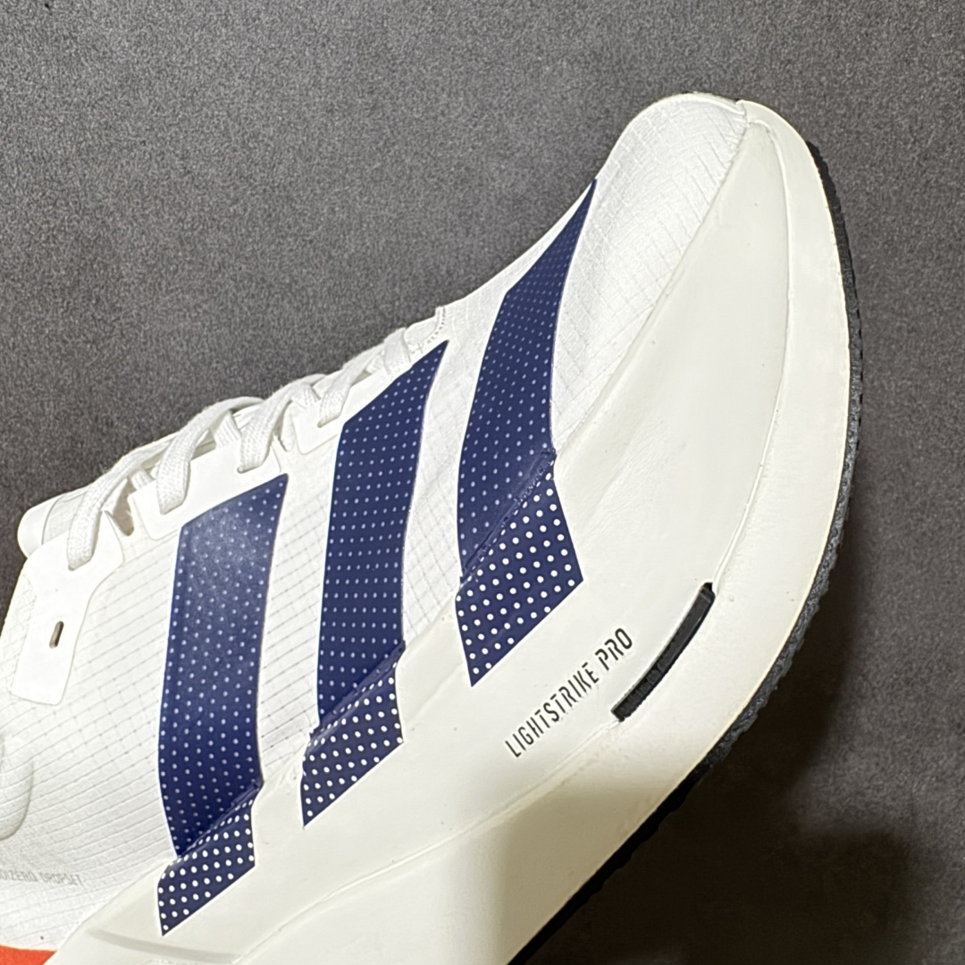 图片[8]-【公司级】Adidas Adizero Dropset Elite 阿迪达斯 舒适贴合 Hyrox 马拉松训练跑步鞋 整体采用前作的设计语言 并且对后者的细节进行升级 马拉松和长距离路跑的性能极限设计而生 货号：LA6215 尺码：40 41 42 43 44 45-选品中心