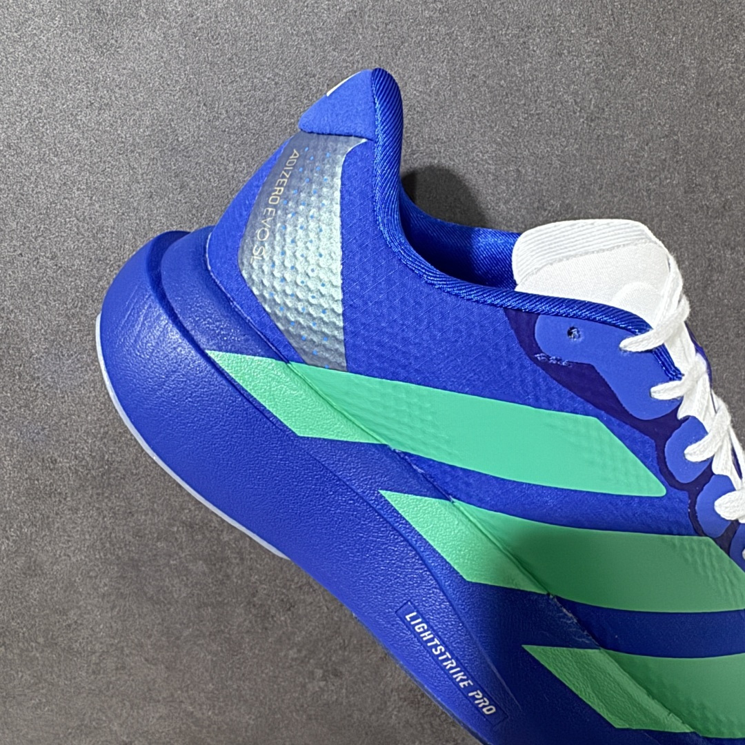 图片[7]-【公司级】Adidas Adizero Evo SL WOVEN M阿迪超轻透气缓震跑鞋 #以令人难以置信的138克重量，刷新了跑鞋轻量化的记录，阿迪在材料科学和工艺技术上的深厚积累。 #全新鞋款采用Lightweight Upper材料，让穿着者几乎能够体验到一种\”裸足\”的感觉 货号： JQ4443 尺码：36 36.5 37 38 38.5 39 40 40.5 41 42 42.5 43 44 44.5 45-选品中心