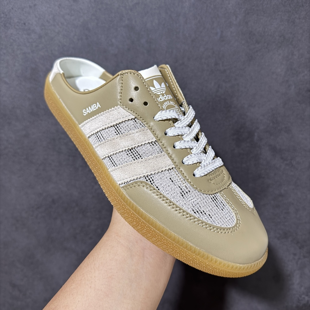 图片[3]-【公司级】Adidas Originals Samba OG Mule 镂空编织 桑巴舞系列 阿迪达斯 三叶草 低帮休闲半拖 货号： HP5054 尺码： 35.5 36 36.5 37 38 38.5 39 40 40.5 41 42 42.5 43 44 45-选品中心