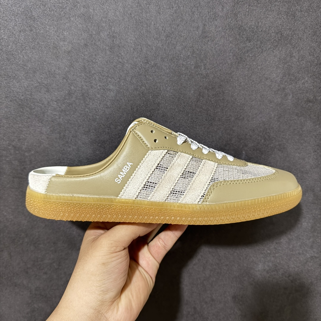 【公司级】Adidas Originals Samba OG Mule 镂空编织 桑巴舞系列 阿迪达斯 三叶草 低帮休闲半拖 货号: HP5054 尺码: 35.5 36 36.5 37 38 38.5 39 40 40.5 41 42 42.5 43 44 45-选品中心