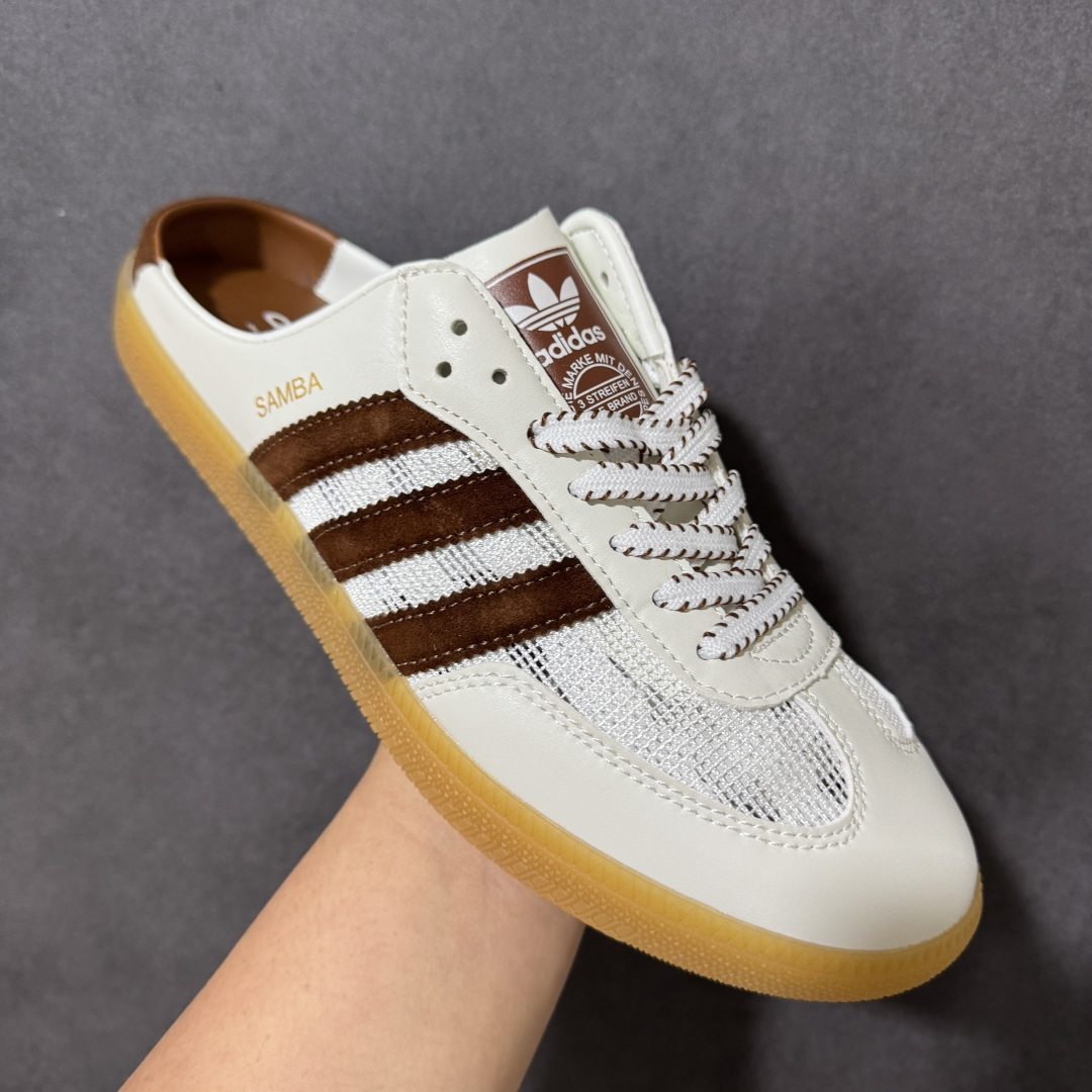 图片[3]-【公司级】Adidas Originals Samba OG Mule 镂空编织 桑巴舞系列 阿迪达斯 三叶草 低帮休闲半拖 货号： HP5050 尺码： 35.5 36 36.5 37 38 38.5 39 40 40.5 41 42 42.5 43 44 45-选品中心