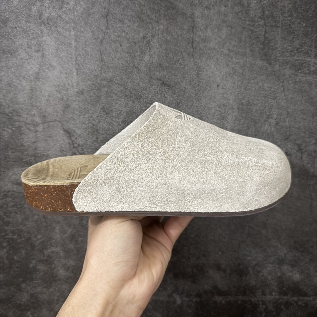 【神版】adidas originals Adimule 阿迪勃肯 舒适百搭 防磨包头一脚蹬拖鞋 货号:IH6906 尺码:35.5-45半码-选品中心