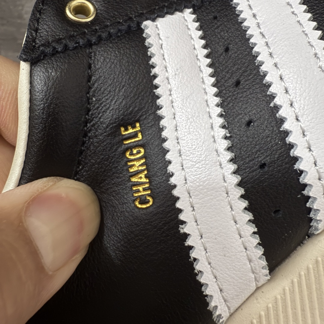 图片[3]-【CS纯原版】Adidas Originals Changle系列 阿迪达斯 三叶草 百搭低帮休闲运动板鞋 KJ3960 顶级纯原大厂出品 完美还原zp细节，注意区别市场任何版本，完全不是一路货色‼️ 全鞋原材料打造，无任何色差，正确鞋型，后跟港宝材料定型，正确微透生胶大底，反口内里头层细腻小牛皮，纸板中底 鞋垫背胶，侧面正确烫金压印字母，所有细节完美还原‼️ 尺码：35.5 36 36.5 37 38 38.5 39 40 40.5 41 42 42.5 43 44 44.5 45-选品中心