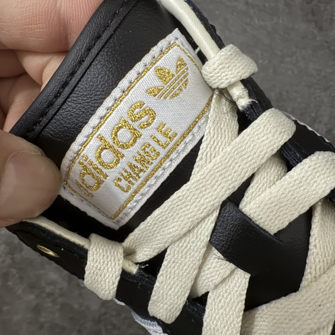 图片[6]-【CS纯原版】Adidas Originals Changle系列 阿迪达斯 三叶草 百搭低帮休闲运动板鞋 KJ3960 顶级纯原大厂出品 完美还原zp细节，注意区别市场任何版本，完全不是一路货色‼️ 全鞋原材料打造，无任何色差，正确鞋型，后跟港宝材料定型，正确微透生胶大底，反口内里头层细腻小牛皮，纸板中底 鞋垫背胶，侧面正确烫金压印字母，所有细节完美还原‼️ 尺码：35.5 36 36.5 37 38 38.5 39 40 40.5 41 42 42.5 43 44 44.5 45-选品中心