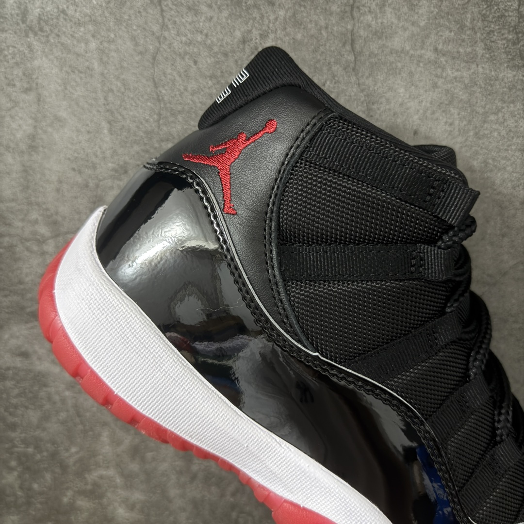 图片[7]-【OV纯原版】 Nike Air Jordan 11 RETRO AJ11 乔11 高帮运动文化篮球鞋 黑红 378037-061 大厂出品全新品质 升级原楦原纸版数据开发版型 采用漆皮镀膜牛培革组合耐磨防刮牛津布鞋面材质 搭载原厂碳纤维缓震中底 还原ZP细节 原厂流水成型工艺 厂级拉帮注胶效果 尺码：40-47.5含半码45.5-选品中心