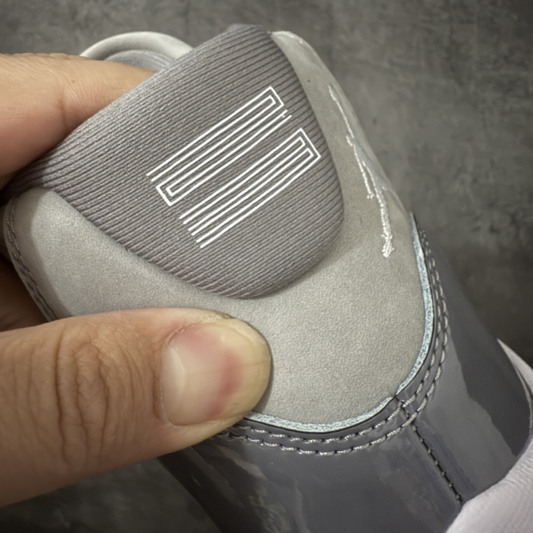 图片[2]-【OV纯原版】 Nike Air Jordan 11 RETRO AJ11 乔11 高帮运动文化篮球鞋 酷灰 CT8012-005 大厂出品全新品质 升级原楦原纸版数据开发版型 采用漆皮镀膜牛培革组合耐磨防刮牛津布鞋面材质 搭载原厂碳纤维缓震中底 还原ZP细节 原厂流水成型工艺 厂级拉帮注胶效果 尺码：40-47.5含半码45.5-选品中心