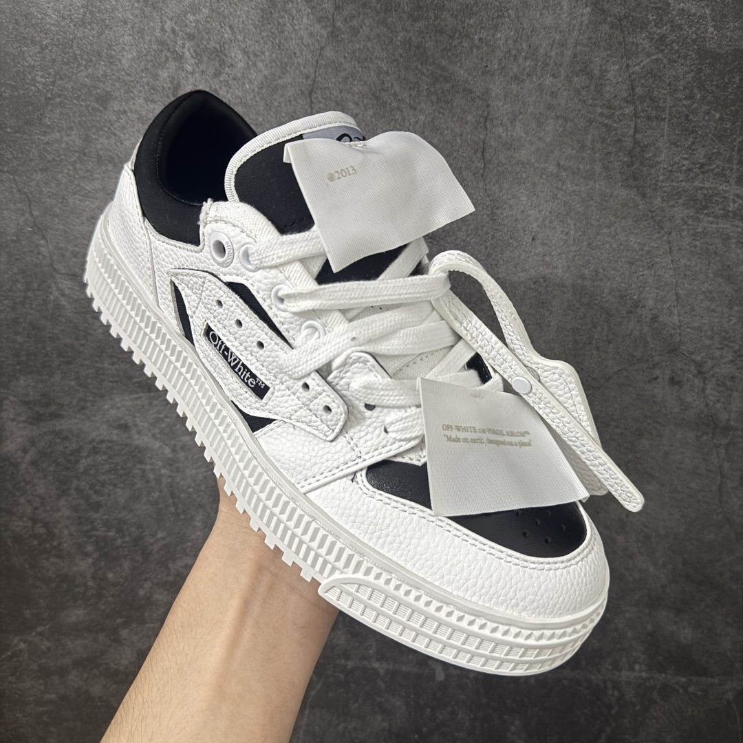 图片[3]-【纯原版】OFF-WHITE 3.0 Off Court 小牛皮 圆头系带 低帮休闲休闲鞋 标签的独特风格上脚就是焦点 外观很有设计感，个性独特，辨识度拉满 尺码：36 37 38 39 40 41 42 43 44 45 46 47-选品中心