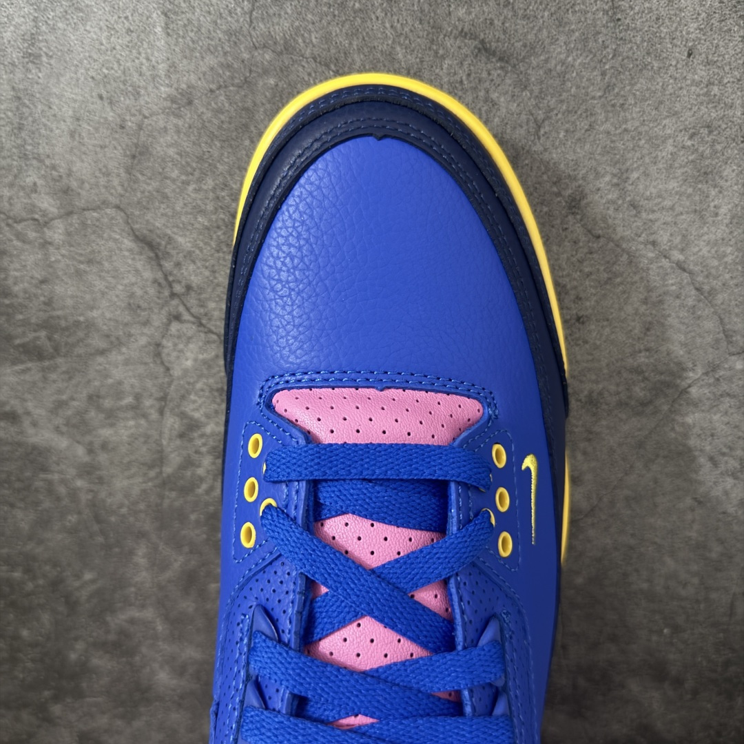 图片[5]-【XP纯原】Air Jordan 3 Retro OG Brasil 巴西足球队设计灵感 赛车蓝 纯原生产线出品 圈内最强三代系列 匠心打造 开发时长超过半年 目前可过各类鉴定或无法鉴定 裸鞋随便操作 全套原纸板楦头开发 原厂大底磨具加持立体防滑纹理 原装可视Air Sole气垫 原汁原味最完美的三代版型 唯一正确鞋头趴度弧度高度鞋身腰线 原厂TPU后跟饰片 正确内里反口里网布 皮料菱角分明不变形无多余毛边 广东原厂zp同批次手工大底描漆拉丝 市场唯一原厂鞋扣模具 原厂织唛标 原厂飞人电绣工艺 尾指中部跳三针 独家绑鞋带手法 印刷中底布 四线拉帮 米色美纹纸贴合固定 进口港宝加持 后跟自然饱满 全鞋荧光划线卡点 追求极致完美 每一双都是工艺品 多重QC质检 超越公司货的品控标准 实实在在的免检产品！ 货号：IV4871-400 尺码：40 40.5 41 42 42.5 43 44 44.5 45 45.5 46 47.5 48.5-选品中心