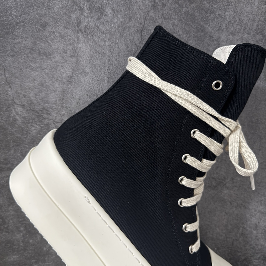 图片[7]-【莞产G版】帆布大匡威RO / Rick Owens DRKSHDW 瑞克·欧文斯 大匡威/高帮厚底/ 水洗牛仔帆布 高帮 西瓜头 【皮料】 东莞原厂进口全新2025年新材质““水洗牛仔斜纹帆布” 【鞋带】 鞋带采用水染定织法工艺，高密度之下，透出光泽感！ 【鞋头】软糯，轻轻按压有牛皮细细的纹理质感！ 【鞋底】TPU大底奶香味！硬度、肤感一比一！鞋底logo钢印清晰正确！ 【鞋垫】独家私人开模压印！牛皮贴面，双层复合！ 【尺码】 ：36 37 38 39 40 41 42 43 44 45 46！-选品中心