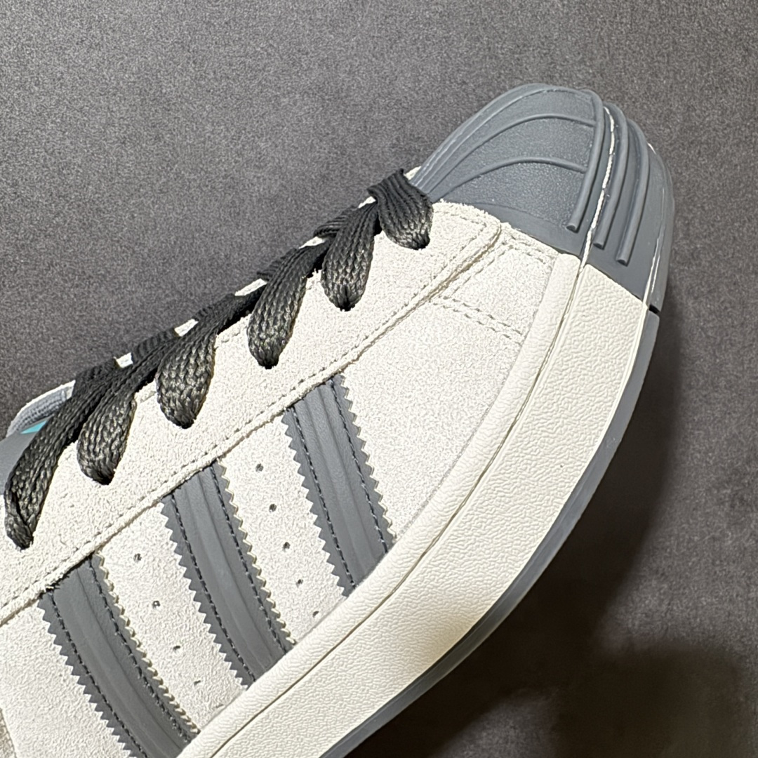 图片[8]-【公司级】AD Originals Superstar 贝壳头板鞋 采用全新头层拼接皮革材质 后跟采用特色3D立体印字 渠道正品订单 诠释市场最高工艺水平 全鞋进口头层皮料打造。区别市面普通真标版本，进出专柜无压力 货号：KI3514 尺码：35-45带半码-选品中心